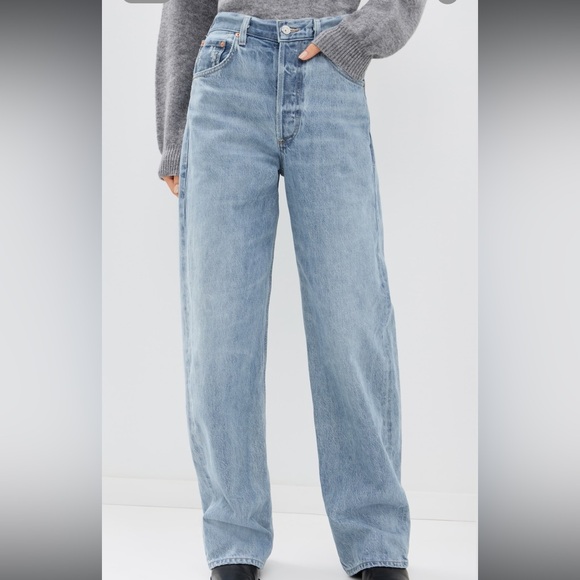 Citizens of Humanity Ayla Light Wash Wide Leg Women’s Jeans - Picture 4 of 8